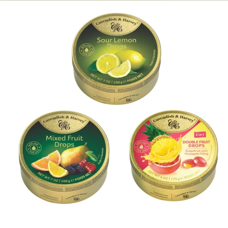 嘉云四季水果味糖*1+嘉云菠萝味夹心葡萄柚味糖*1+嘉云酸柠檬味糖*1 3盒装 玫瑰金