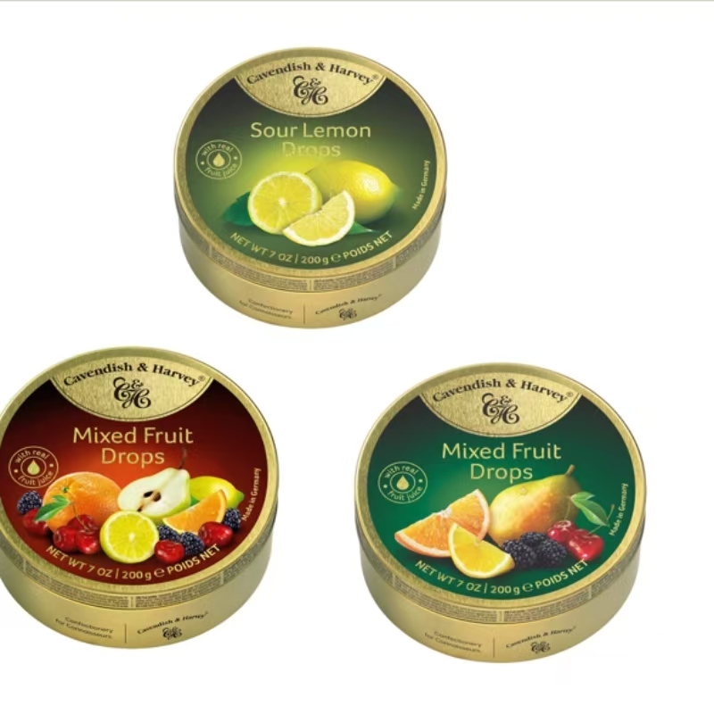 嘉云混合水果味糖*1+嘉云四季水果味糖*1+嘉云酸柠檬味糖*1 3盒装 玫瑰金