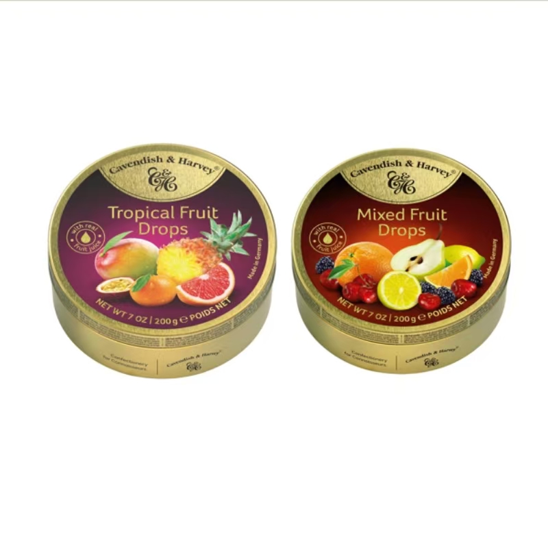 嘉云混合水果味糖*1+嘉云热带杂果味糖*1 2盒装 玫瑰金