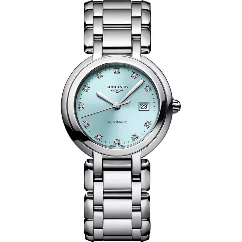 浪琴Longines 心月系列机械女士腕表 L8.113.4.90.6（单位1块） 水蓝色