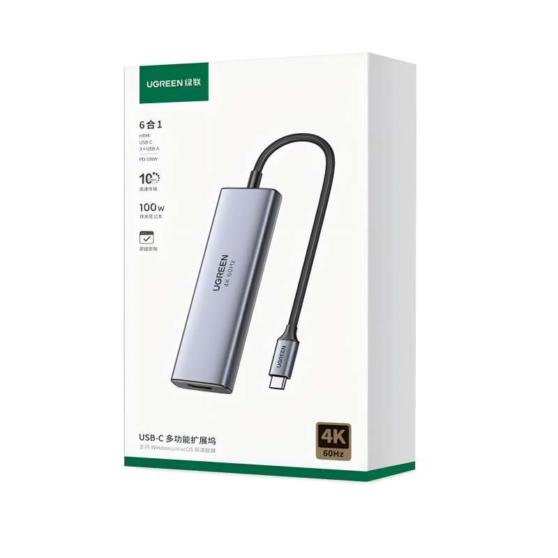 绿联（UGREEN）Type-C扩展坞45031单位：个 深空灰