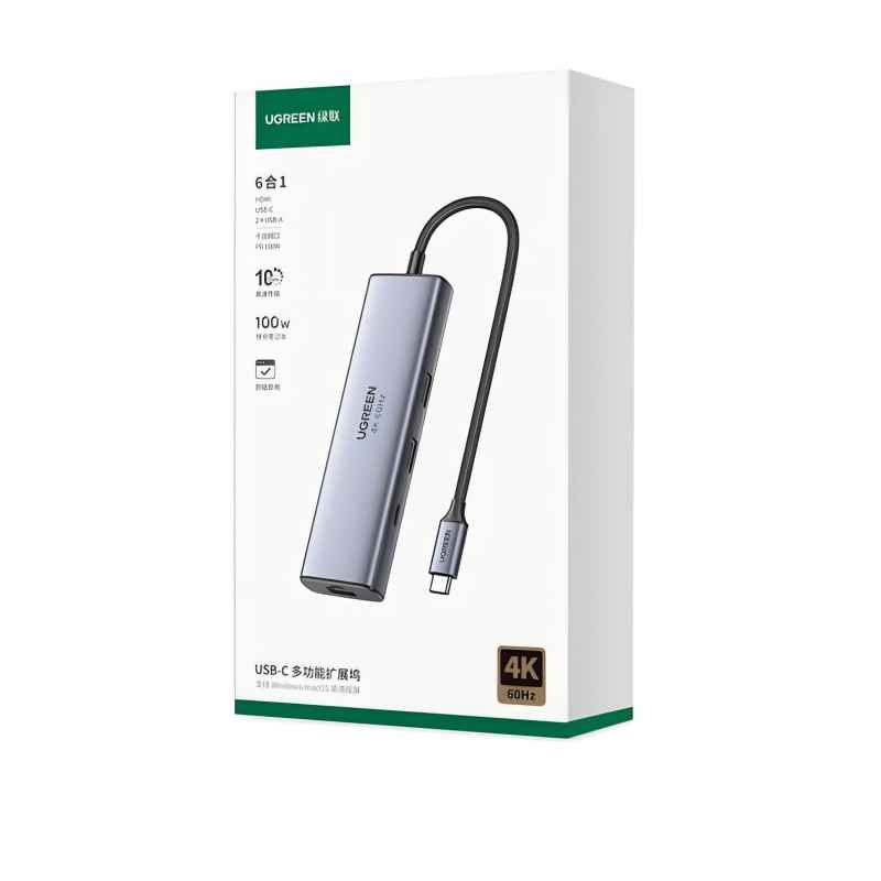 绿联（UGREEN）Type-C3.2扩展坞45000单位：个 深空灰