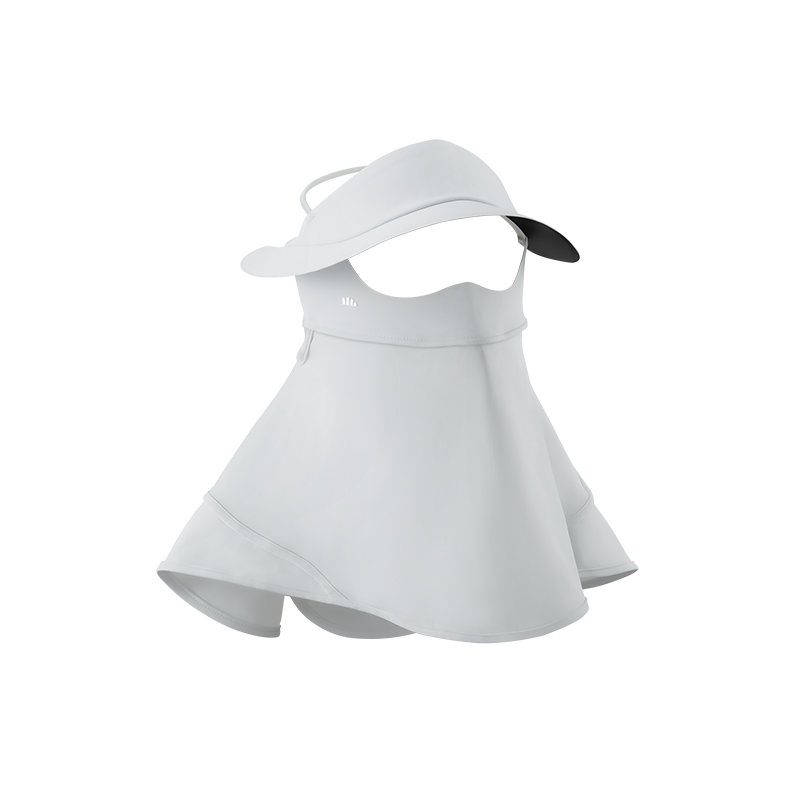 蕉下帽檐款护颈防晒面罩AL34124（单位：个） 蓝烟灰