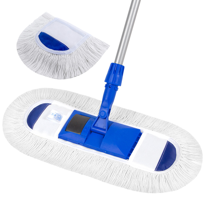 世家 20208平拖49*20*（伸缩81-132cm）棉纱拖把脚踏式换布 清洁先锋拖把（单位：把） 蓝色