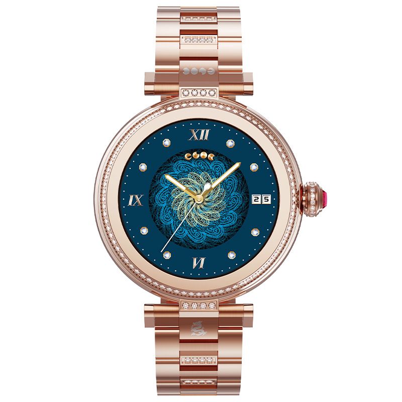 腕宝DOF6M Luxe鎏光金运动智能手表 1只 玫瑰金