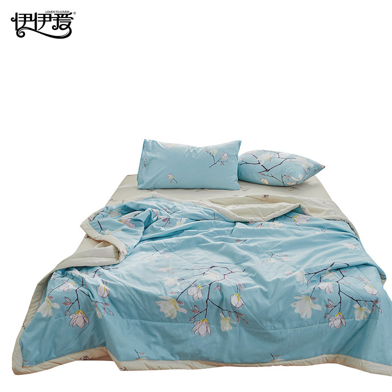 伊伊爱BZ0VIP2100732仿棉被芯条纹空调被夏凉被子200*230cm（单位：条） 自然色