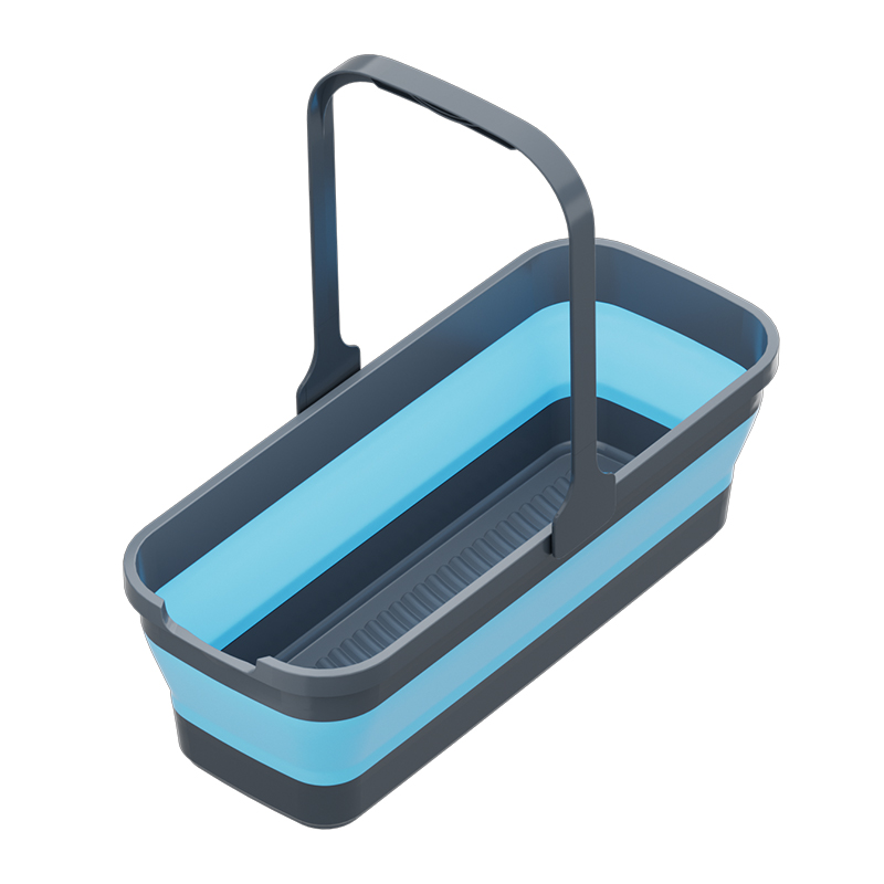 世家 21908折叠水桶52*22*16-6.5cm大口桶身适合拖把清洗 可折叠通用水桶（单位：个） 水蓝色