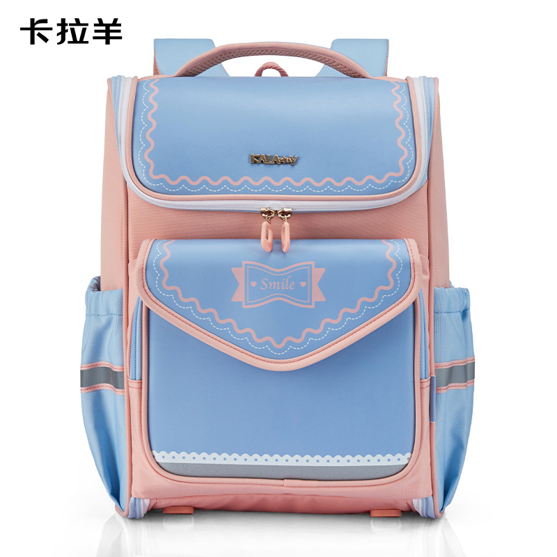 卡拉羊5维防下坠小学生1-3年级功能儿童立体减负书包（单位：个） 天蓝
