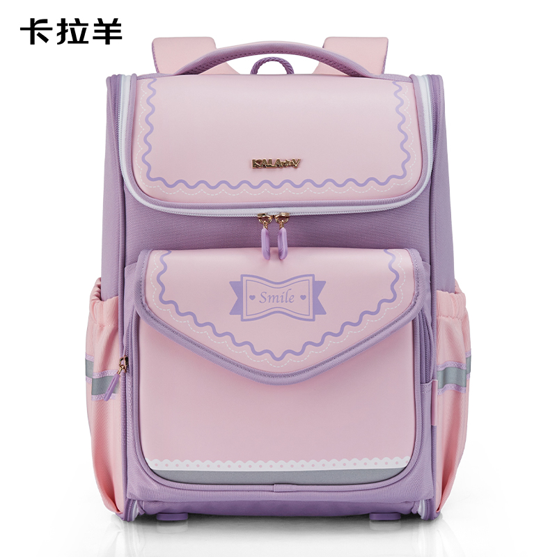 卡拉羊5维防下坠小学生1-3年级功能儿童立体减负书包（单位：个） 薰衣草紫