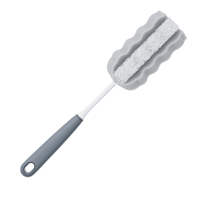 世家 21555海绵杯刷32*11.5*6cm双重刷棉 加长手柄 深入去污 长柄海绵杯刷（单位：个） 浅灰色
