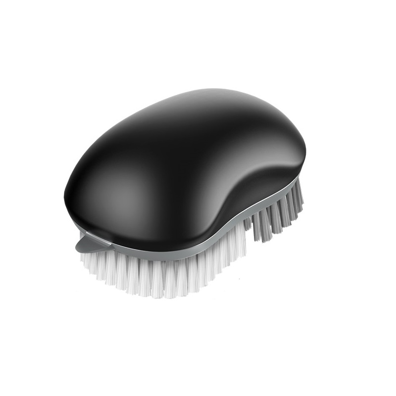 世家 21709清洁刷5.5*10*5.5cm两种不同硬度刷毛多用途清洁表皮 果蔬清洁刷（单位：个） 黑色