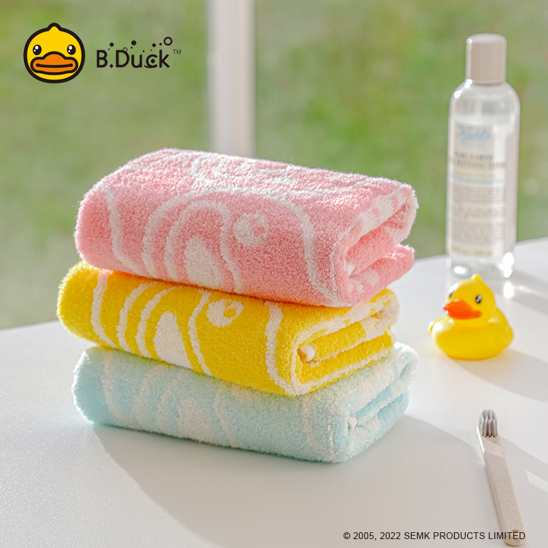 B.Duck表情鸭毛巾三条装791/70*34cm*3(单位:份) 混色