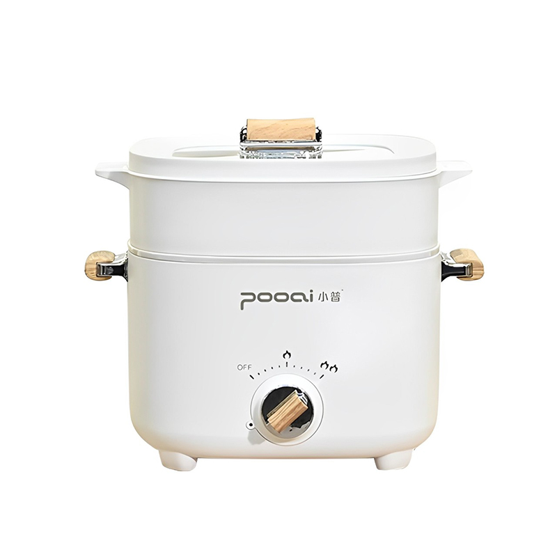 小普（POOAI）多功能电锅XD201  2.5L带蒸笼*1（单位：台） 白色