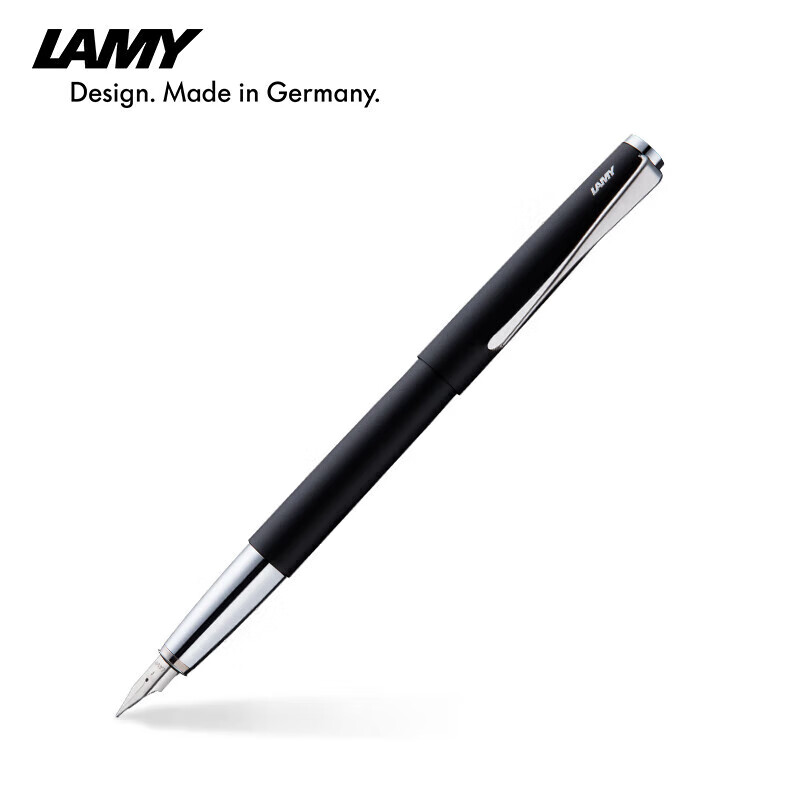 凌美（LAMY）钢笔 演艺系列商务书写办公签字笔高端礼品F/支 曜石黑