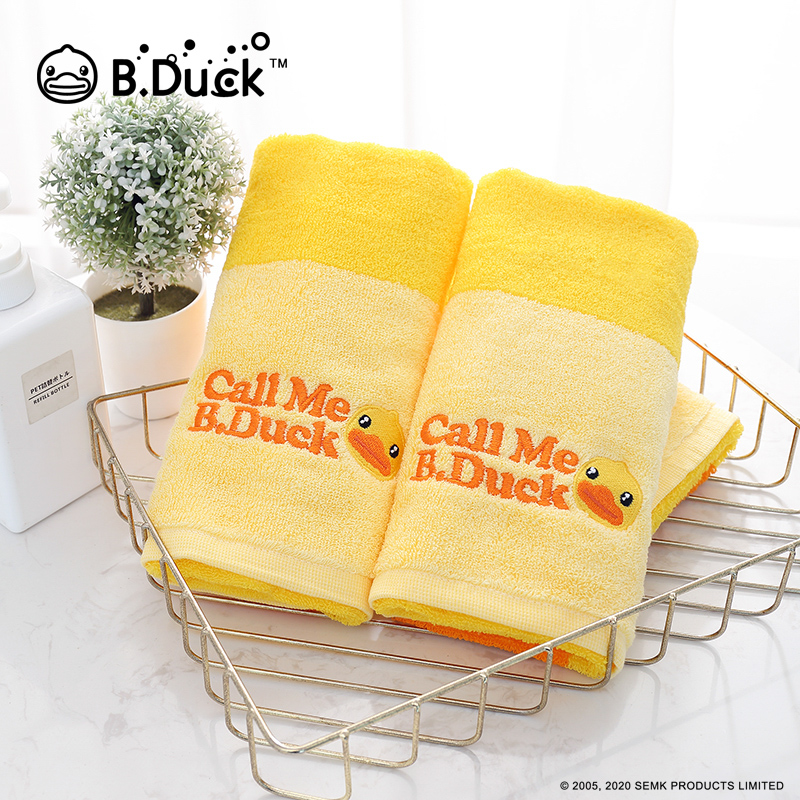 B.DUCK童巾三条装524/52*26cm*3(单位:份) 黄色