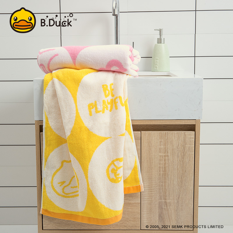 B.DUCK股纱提圆圈大浴巾一条装198/140*70cm*1(单位:份) 混色