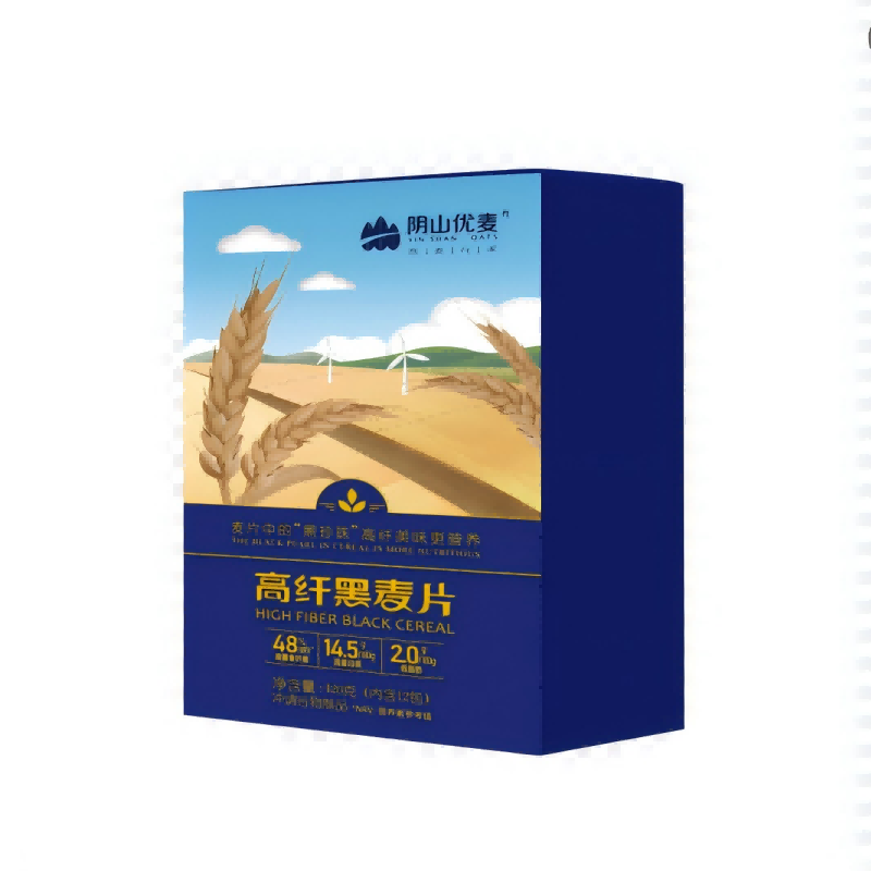 阴山优麦高纤黑麦片 1.2kg  单位：盒 曜石黑