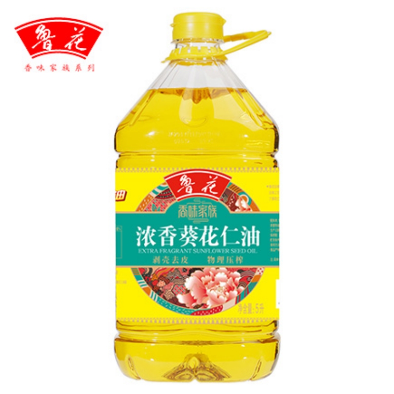 鲁花香味家族葵花仁油5L（单位：桶） 绿色