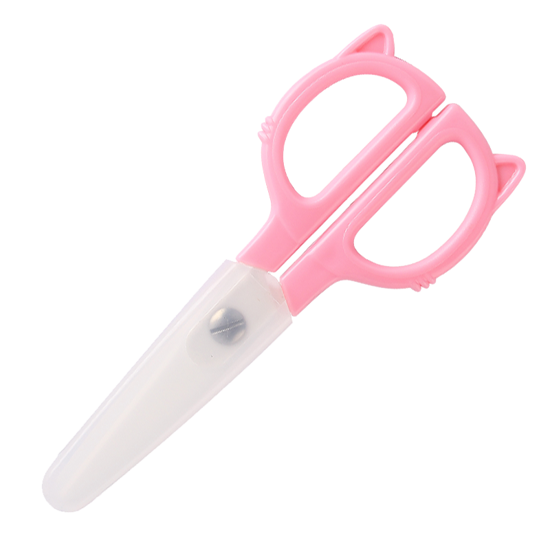 力王婴儿安全剪刀99360044/个 粉色