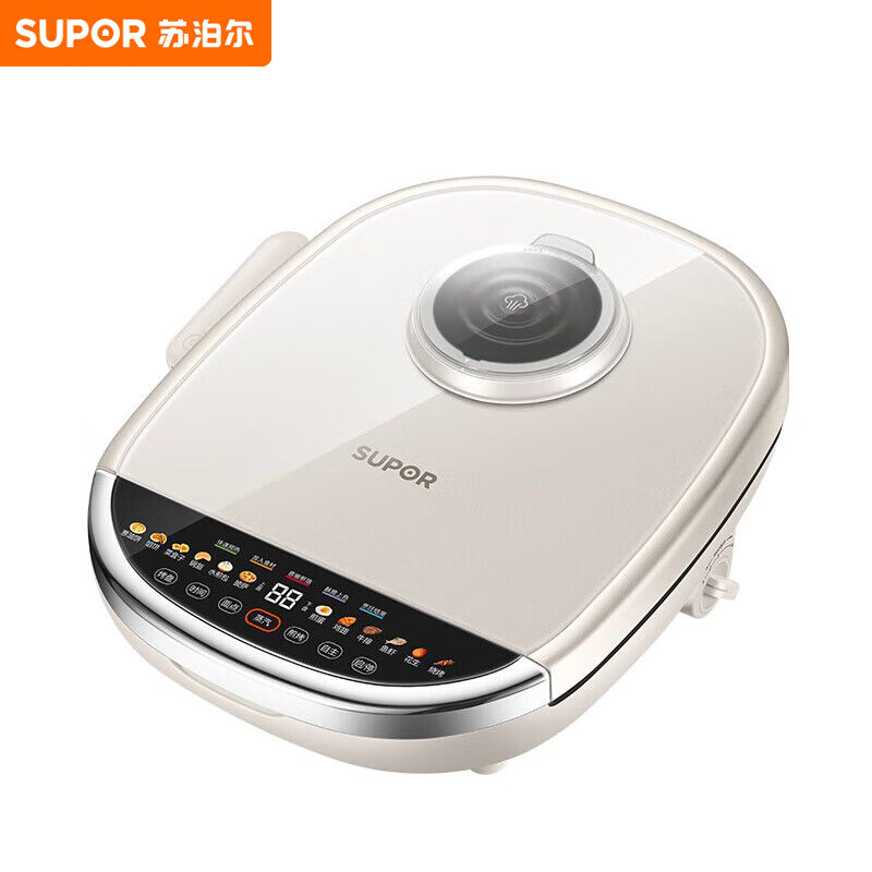 苏泊尔（SUPOR）全新蒸汽pro煎烤机 多功能电饼铛 JD32RQ11（台） 本白色