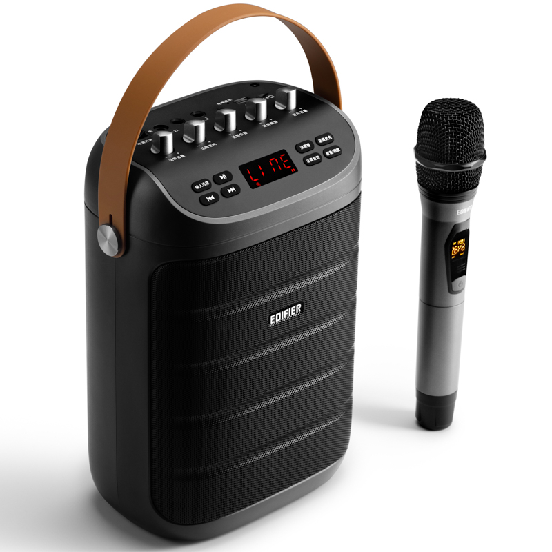 漫步者 PK305经典版 便携式户外移动音箱配话筒单位：个 黑色