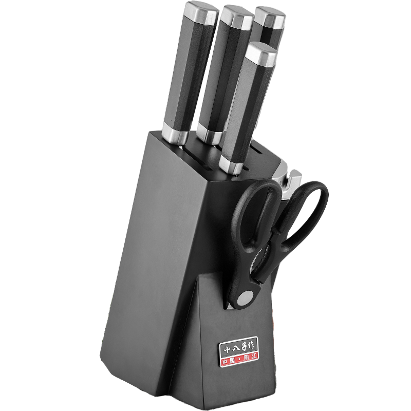 十八子作 悦影刀具七件套S2325（单位：套） 黑色