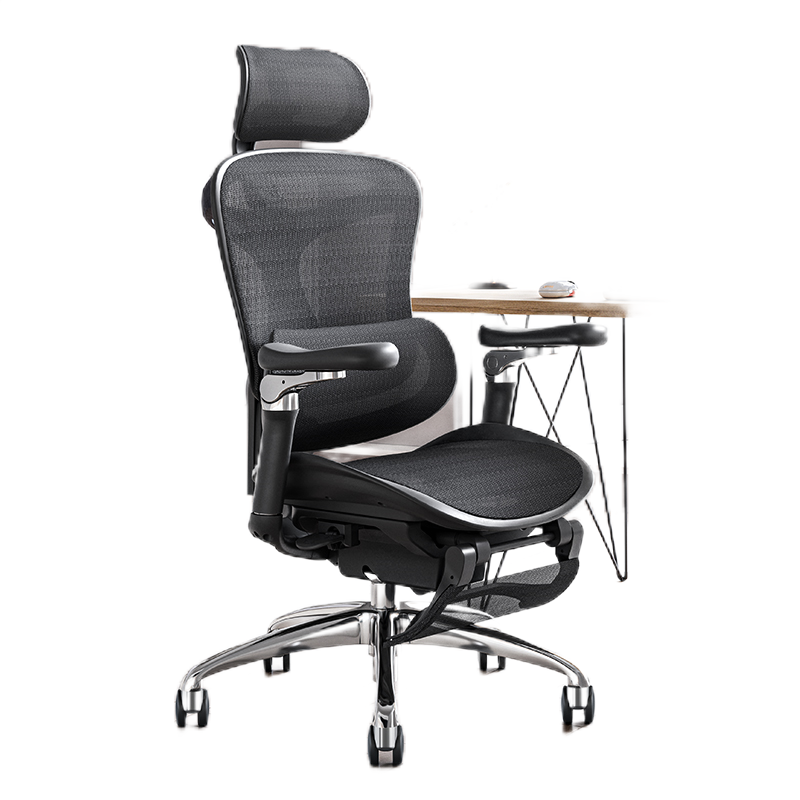 西昊Doro C300人体工学椅 电脑椅子可躺办公椅人工力学座椅家用电竞椅 脚踏单位：张 曜石黑