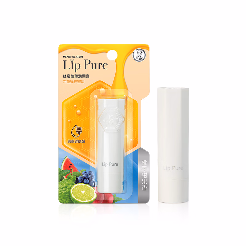 曼秀雷敦蜂蜜植萃润唇膏（佛手柑味）4g单位：支 白色