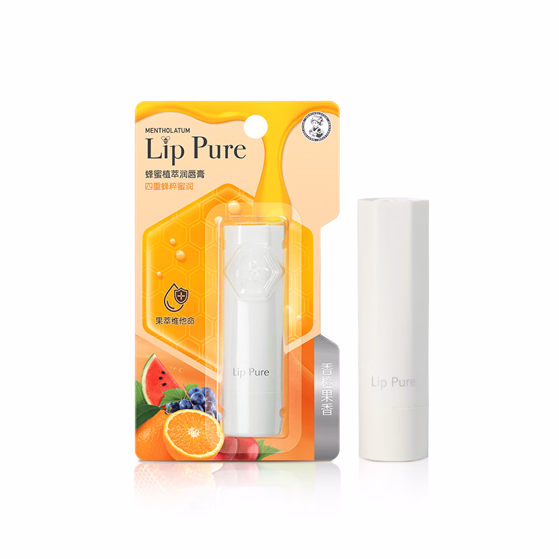 曼秀雷敦蜂蜜植萃润唇膏（香橙味）4g单位：支 白色
