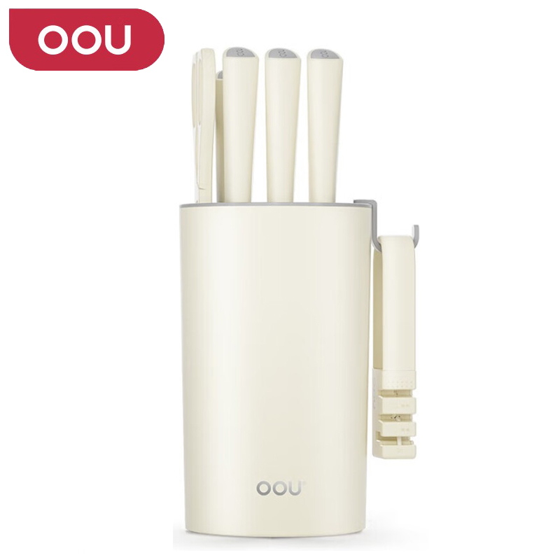 OOU DJ0069 七件套 鹤系列刀具套装 白色（单位：套）
