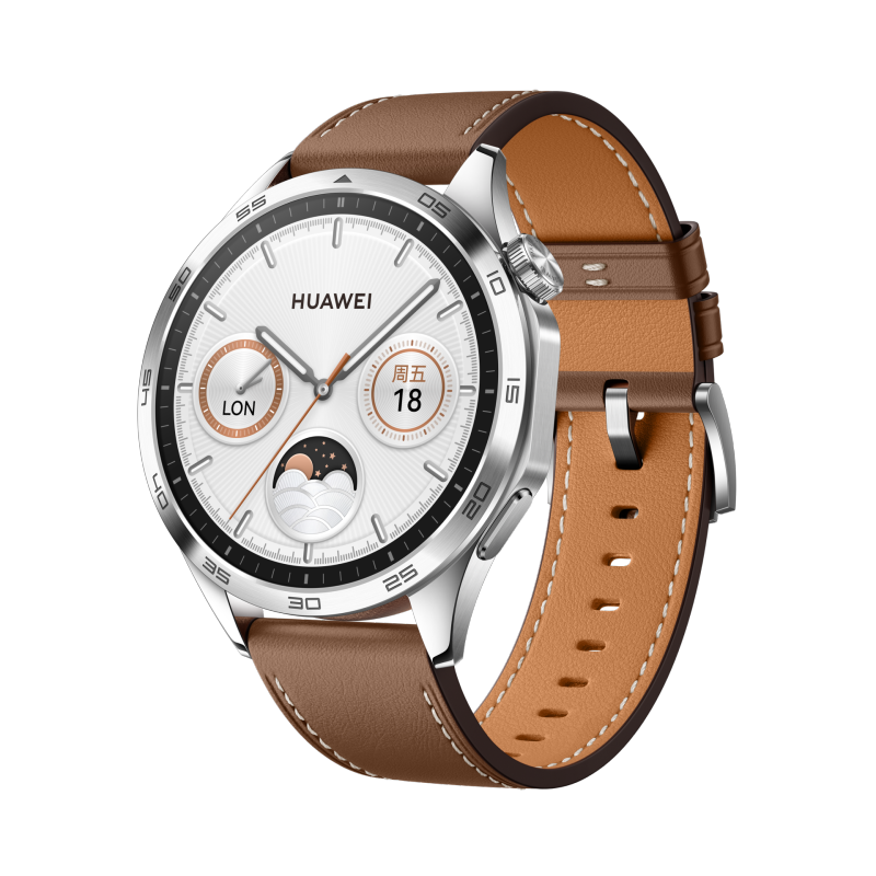 HUAWEI WATCH GT 4 (46mm) 山茶棕 棕色真皮表带 /块 山茶棕