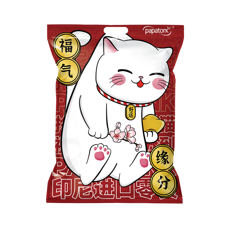 啪啪通拎走招财猫大礼包 340g（单位：袋） 拿铁色