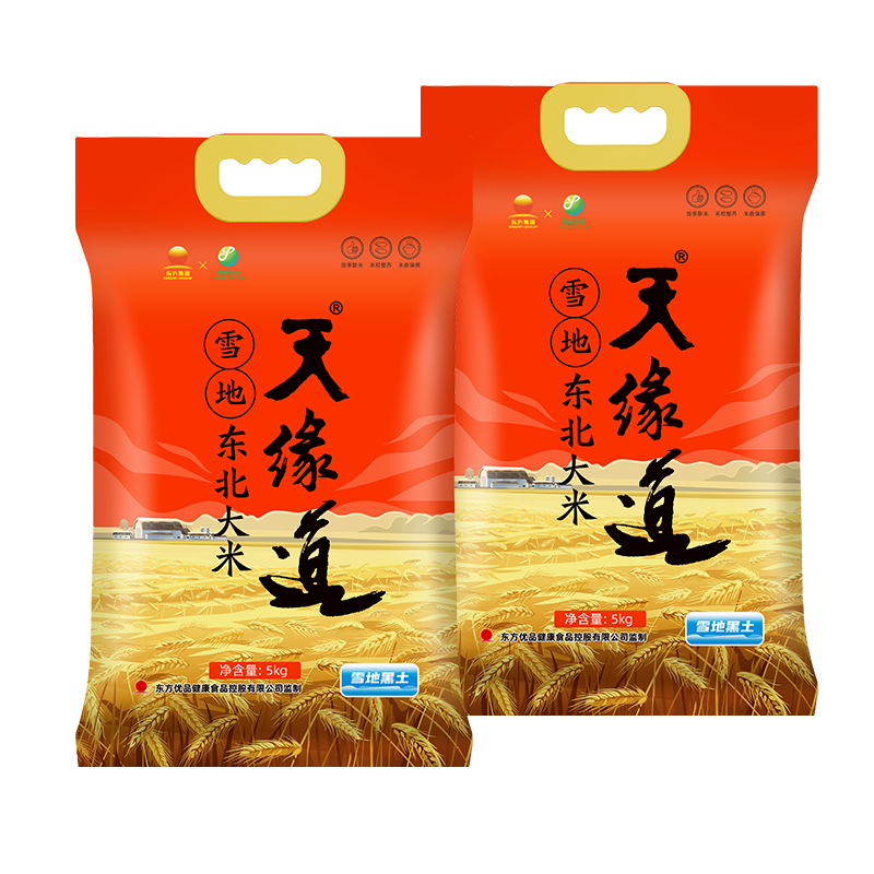 天缘道 雪地东北大米 5kg*2袋 5kg*2袋