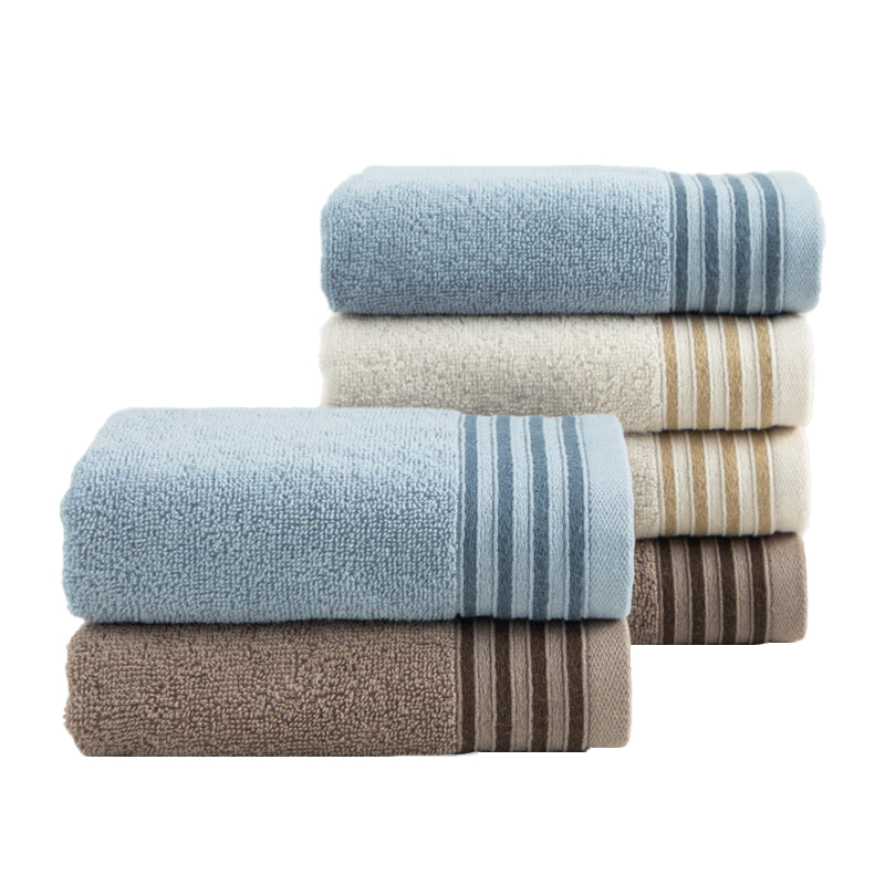 三利 9888 素伊面巾 A类纯棉毛巾柔软吸水不掉毛洗脸用加厚成人面巾单条袋装 混色1条装