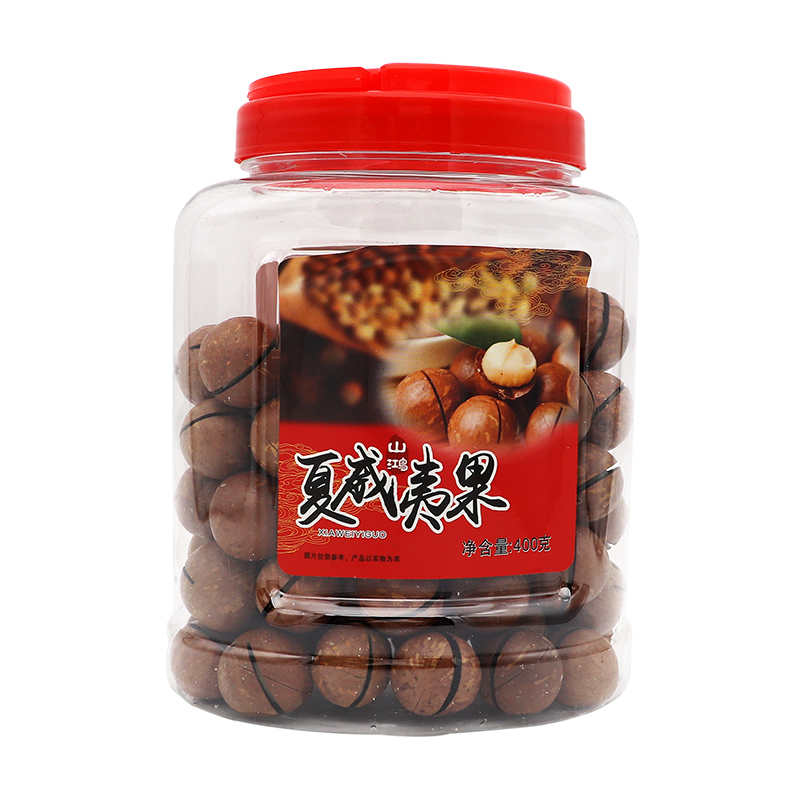 山鸿夏威果  400g  单位：桶 莓果色