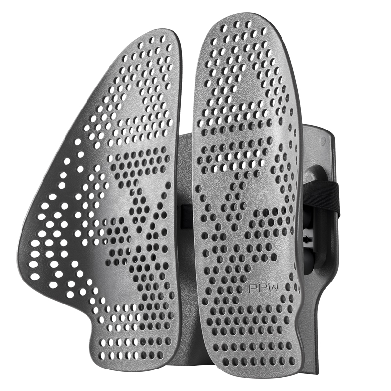 PPW人体工学靠垫护腰靠垫基础款苍劲灰(430*410*185mm)/个 苍劲灰