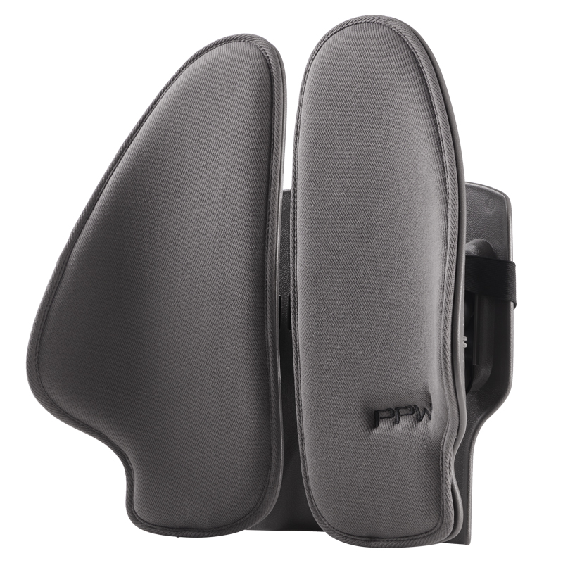 PPW人体工学靠垫护腰靠垫升级款苍劲灰(430*410*185mm)/个 苍劲灰