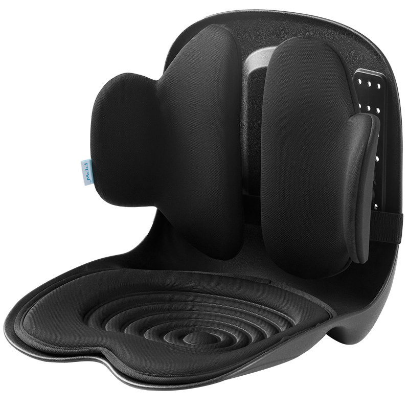 PPW坐靠一体垫护腰靠垫四向调节款骑士黑(400*400*420mm)/个 骑士黑