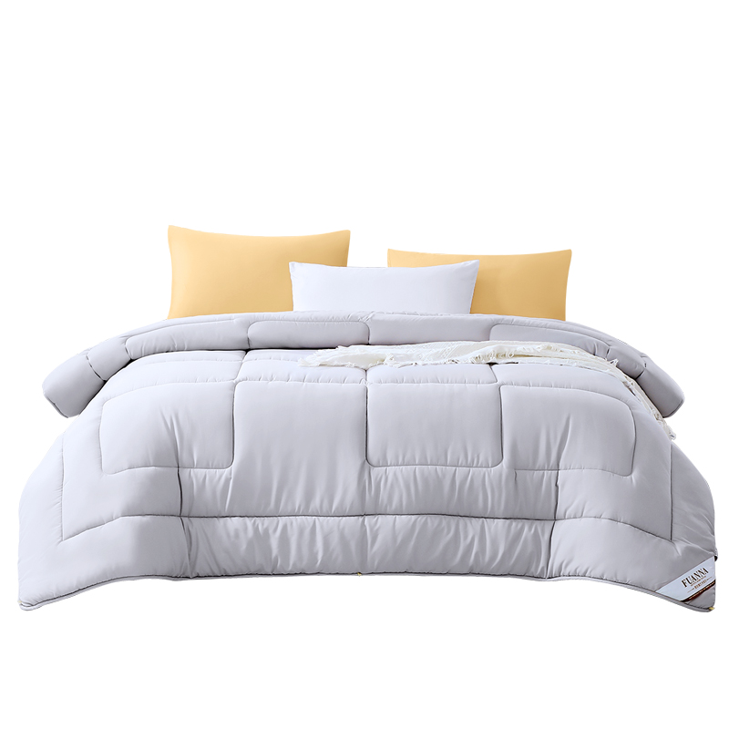 富安娜 新爱莉莎七孔抑菌四季被 203*229cm（床） 珍珠灰