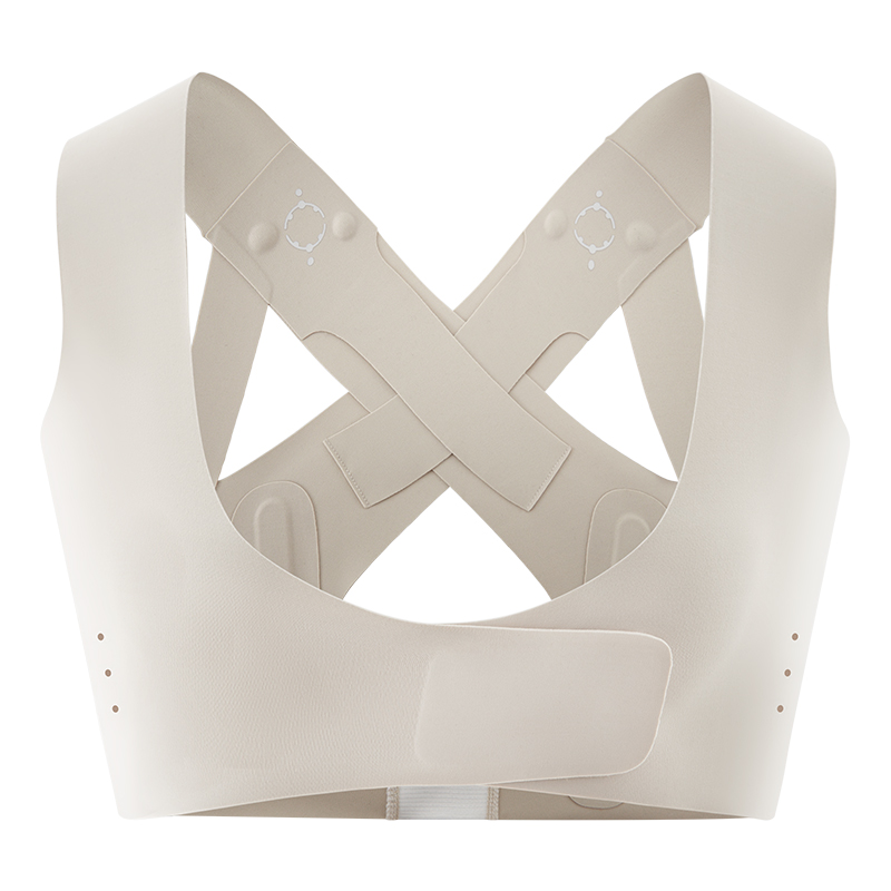 飞乐思矫姿带背部矫正带驼背神器男女士内穿无痕成人隐形贝贝佳（单位：件） 象牙色