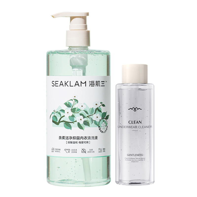 海肌兰亲柔洁净抑菌内衣清洗液（山茶花）550ml+80ml  （单位：瓶） 白色
