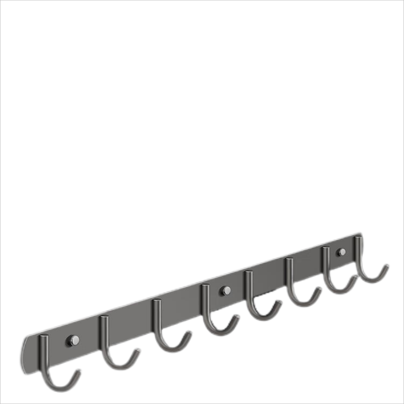 创艺老匠 挂钩 枪灰色圆8排钩加厚款 SN5230901 (单位：个)  