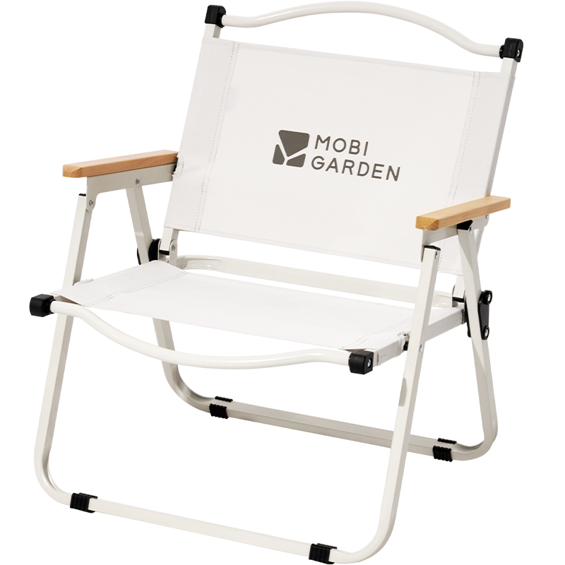 牧高笛（MOBIGARDEN）铁质折叠高背椅 NX22665038/把 米白