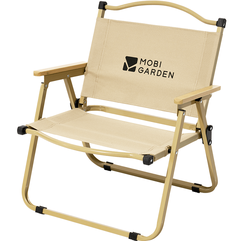 牧高笛（MOBIGARDEN）铁质折叠高背椅 NX22665038/把 细沙黄