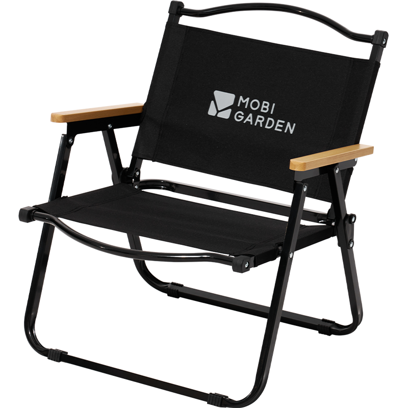 牧高笛（MOBIGARDEN）铁质折叠高背椅 NX22665038/把 曜石黑