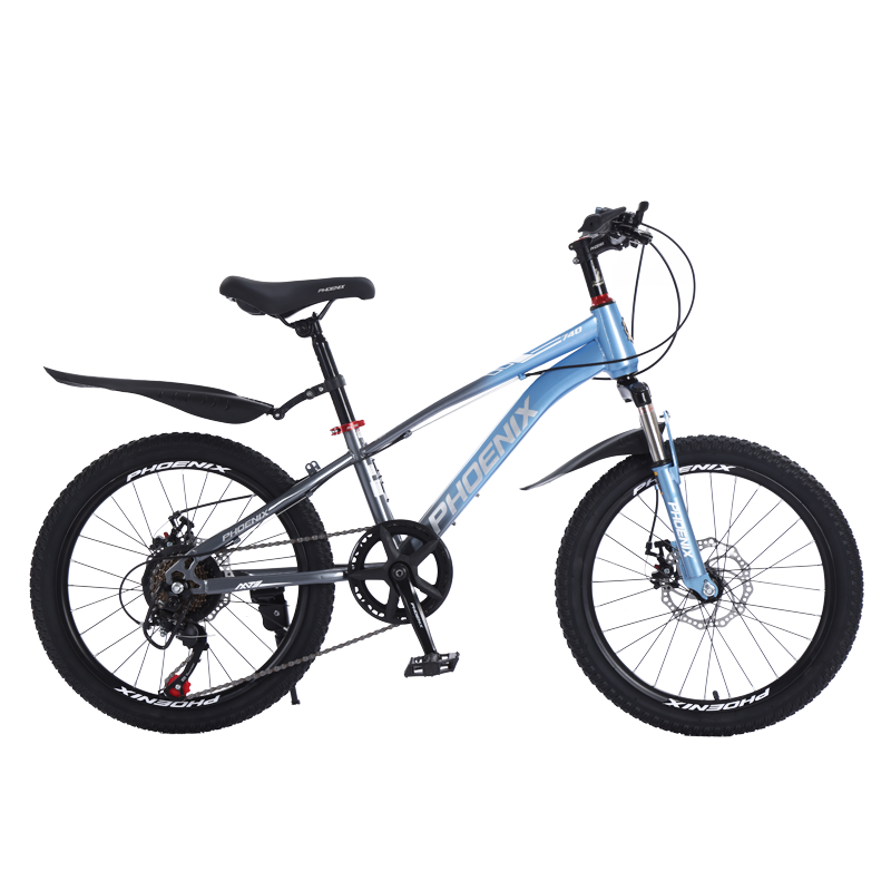 凤凰20寸7速山地自行车-星际（辐条轮）（单位：辆） 灰蓝色