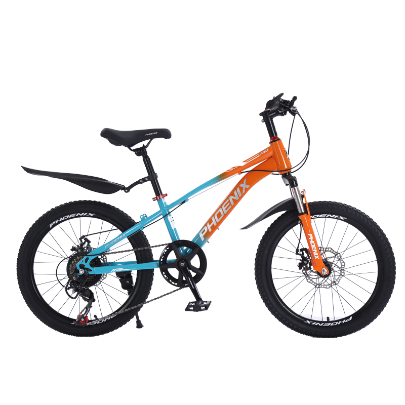 凤凰20寸7速山地自行车-星际（辐条轮）（单位：辆） 橙蓝色