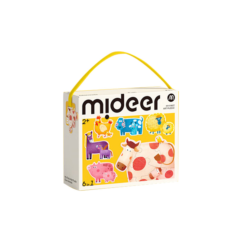 弥鹿（MiDeer）宝宝的第一套艺术家拼图（单位：盒） 农场动物MD1462