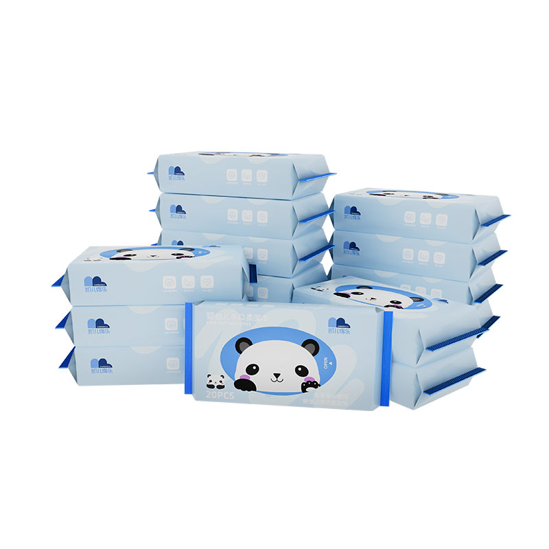 凯儿得乐（care daily）萌趣小湿巾20抽*15包（单位：箱） 蓝色