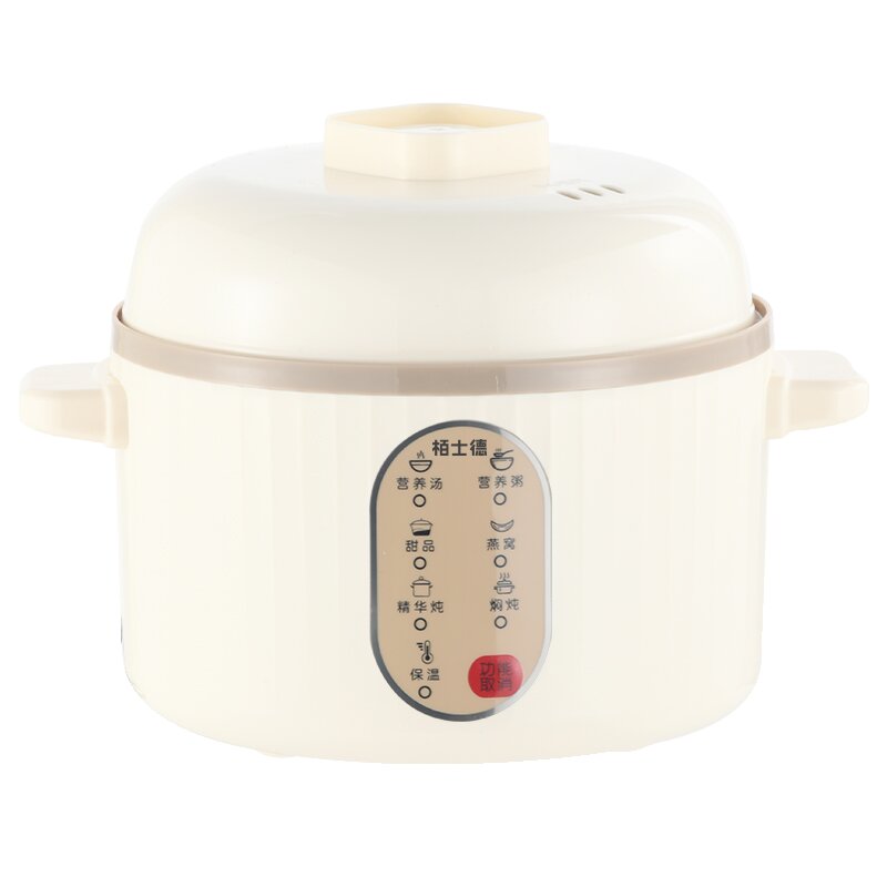 栢士德BYSTON 微电脑隔水电炖锅 BSD-WG108 0.8L 单位（台） 象牙色